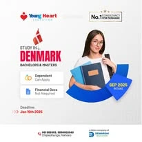 Young Heart congratulatory student visa post